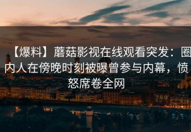 【爆料】蘑菇影视在线观看突发：圈内人在傍晚时刻被曝曾参与内幕，愤怒席卷全网